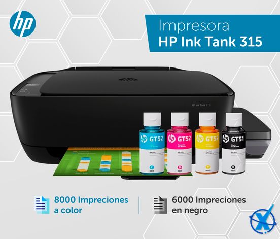 Impresora Hp Ink Tank 315 – Oficexpress